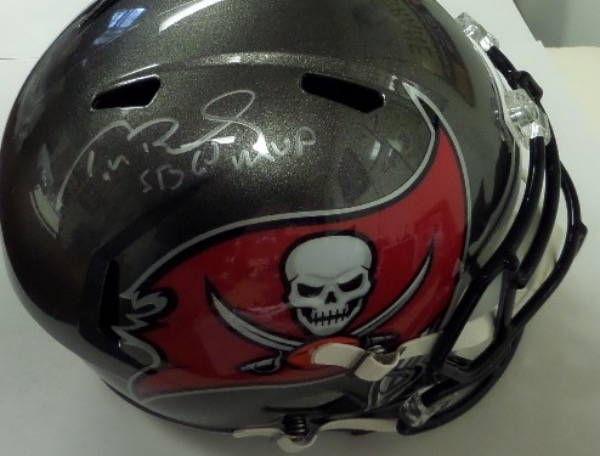 This mint Full-Size Speed helmet comes signed GORGEOUSLY in silver by this legend with a great inscription included!  Ideal for display and he might even have his 8th title by the time this auction goes!! Retails into the thousands and rising! Guaranteed authentic with hologram included on it. WOW