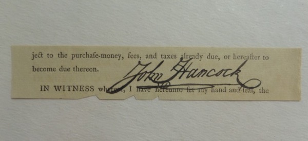 This famous signature can now be yours to show off, display and invest in, and grades a super nice 10 all over. It is his signature from a vintage 1700's document, can be seen from 20 feet away, and value is thousands on the sought after famous Declaration of Independence signer. 