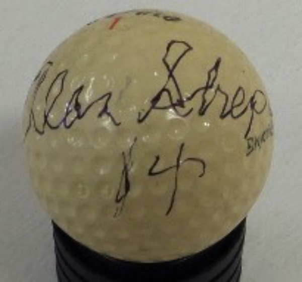 Coach S Corner Alan Shepard Hand Signed Vintage Golf Ball