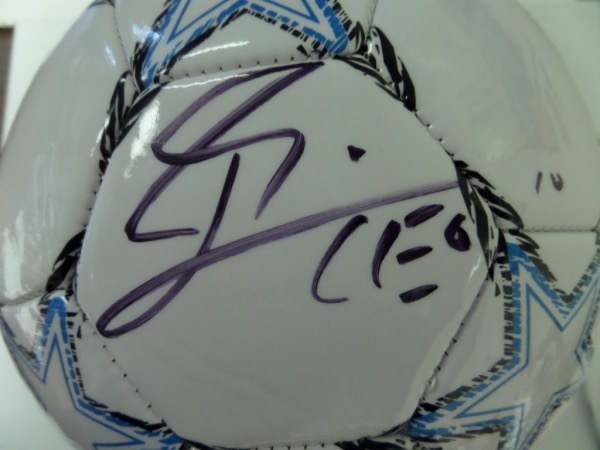 This mint Champion soccer ball is white with blue & black trim and comes signed by the best ever in black with his #10 and "LEO" included!! Guaranteed authentic and comes hologrammed and ready for display for the soccer collector. Retails in the mid-high hundreds and now hes playing in Miami!