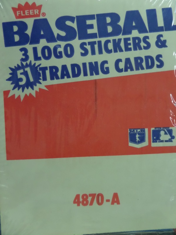 This factory sealed tax box from the coveted 1987 Fleer baseball includes 24 Rak packs which is 72 wax packs in Mint condition. How many Barry Bonds Rookies in Gem Mint 10 consign are in this lot. Also look for rookie cards of Will Clark, Bo Jackson, Barry Larkin, and many more. These sealed rak boxes sell in the high hundreds and great investment lot.  