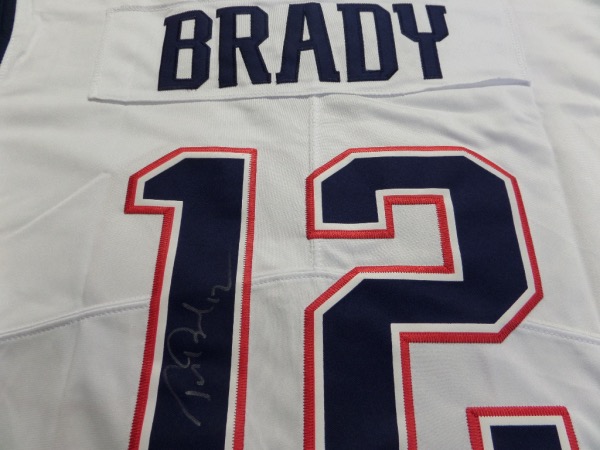 This mint white Pat's jersey is authentic-style with sewn on name & numbers and GORGEOUS.  It comes signed by Tom Terrific on the back in silver with his #12 included!  This might be it for Tom and i highly doubt he will do any shows after retirement so your chance to get it now. Retails into the low thousands easily and guaranteed authentic. 