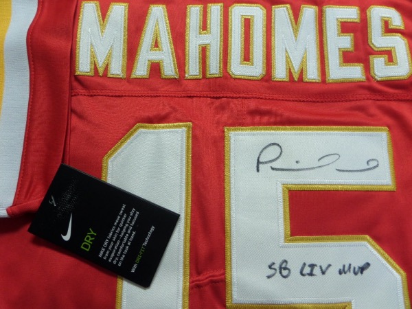 This mint authentic bright red Chiefs jersey comes signed by this future HOFer on his back numbers with this great inscription  included.  Chiefs are favored for yet another run this year after winning it AGAIN last year and this jersey shows off wonderfully and is guaranteed authentic. HIGH retail 