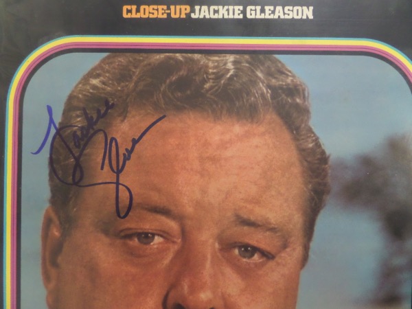 This original 1969 "Close Up" LP album from comedian/actor/singer Jackie Gleason is still in EX/MT shape, and comes front cover-signed by the "Honeymooners" legend himself.  The blue sharpie signature grades an overall 8, and retail is well into the hundreds from this long deceased entertainment icon!