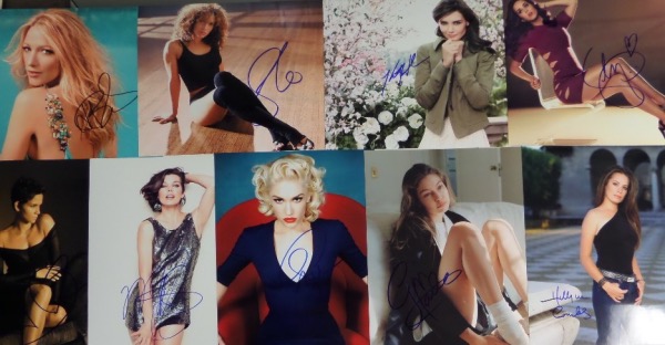 This amazing grouportunity is no less than SEVENTY-FIVE different 8x10 photos, each an image of a super sex kitten female celeb.  Each is hand-signed by the star pictured, and included are marquee names like Natalie Dormer, Blake Lively, Gillian Anderson, Halle Berry, Mila Jovovich, Jennifer Lopez, Sarah Michelle Gellar, Elizabeth Olsen, Drew Barrymore, Gwen Stefani, Mary Elizabeth Winstead, Zoe Saldana, Lacy Chebert, Ariana Grande, Mila Kunis, Katie Holmes, Katy Perry, Gigi Hadid, Penelope Cruz, and many more.  WOW!  What a collection, and retail is WELL up into the thousands!