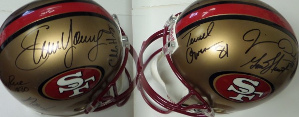 Coach S Corner SF 49 Ers Greats Multi Signed Full Sized PRO Helmet