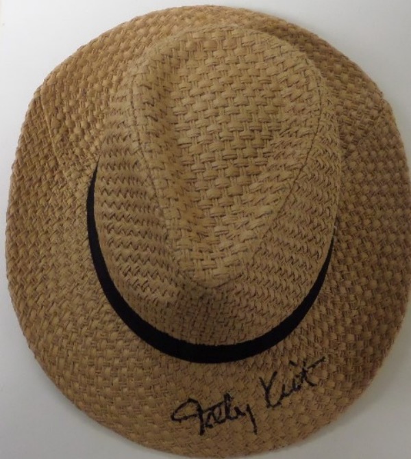 This higher end hat was purchased at a casino, then worn to a concert where Toby Keith admired, then signed the brim of it. Great item from the just deceased country music star, and value is ??