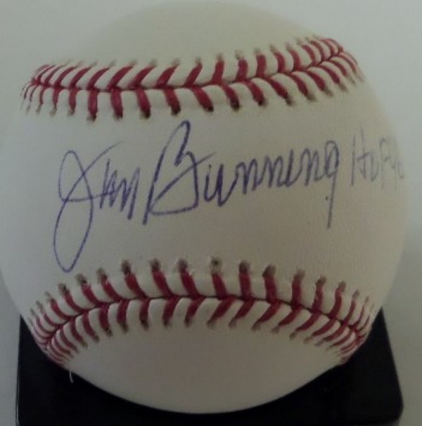 Coach S Corner Jim Bunning Single Signed Psa Dna Certified Official