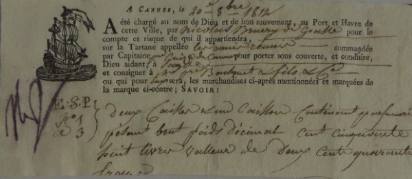 This very sizable cut of white paper measures about 3x7.5 in size, with print words as well as hand-written words all over, suggesting that this was removed from some sort of book page.  It is still in VG+ shape, and features the signature of French leader Napoleon Bonaparte on the left hand side.  The autograph grades a somewhat faded 6, but can still easily be seen from 10+ feet away, and retail here is THOUSANDS!