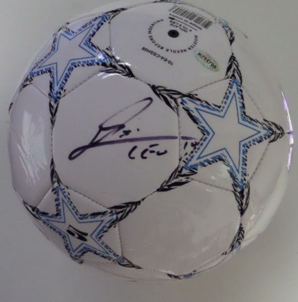 This mint Champion soccer ball is white with blue & black trim and comes signed by the best ever in black with his #10 and "LEO" included!! Guaranteed authentic and comes hologrammed and ready for display for the soccer collector. Retails in the mid-high hundreds and now he's playing and winning it all in Miami!