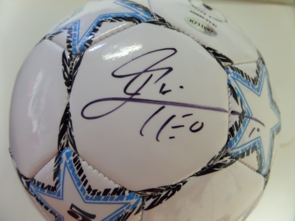 This mint Champion soccer ball is white with blue & black trim and comes signed by the best ever in black with his #10 and "LEO" included!! Guaranteed authentic and comes hologrammed and ready for display for the soccer collector. Retails in the mid-high hundreds and now he's playing and winning it all in Miami!