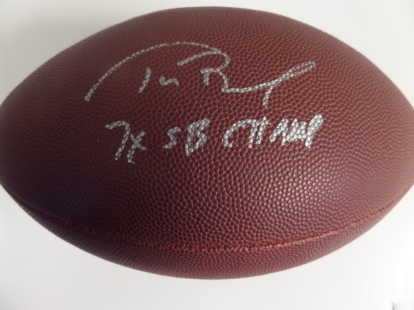 This official Wilson NFL ball comes signed perfectly in silver by this all-time legend with "7X SB CHAMP" included! Great ball with a HUGE retail now that the greatest ever has retired and is not signing much at all.  Guaranteed authentic and as nice as it gets. WOW